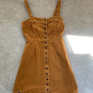 Corduroy buttoned dress